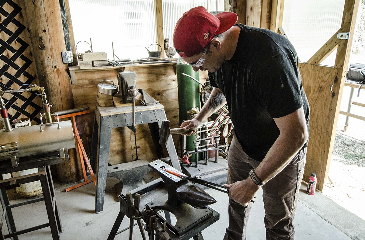 from session exploring metal, photo by Jim O'Donnell