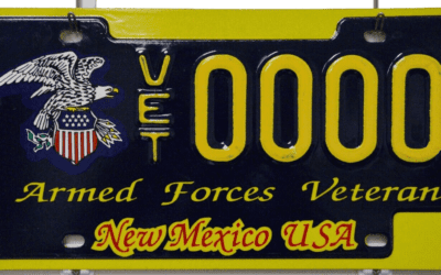 Military license plate from the MVD