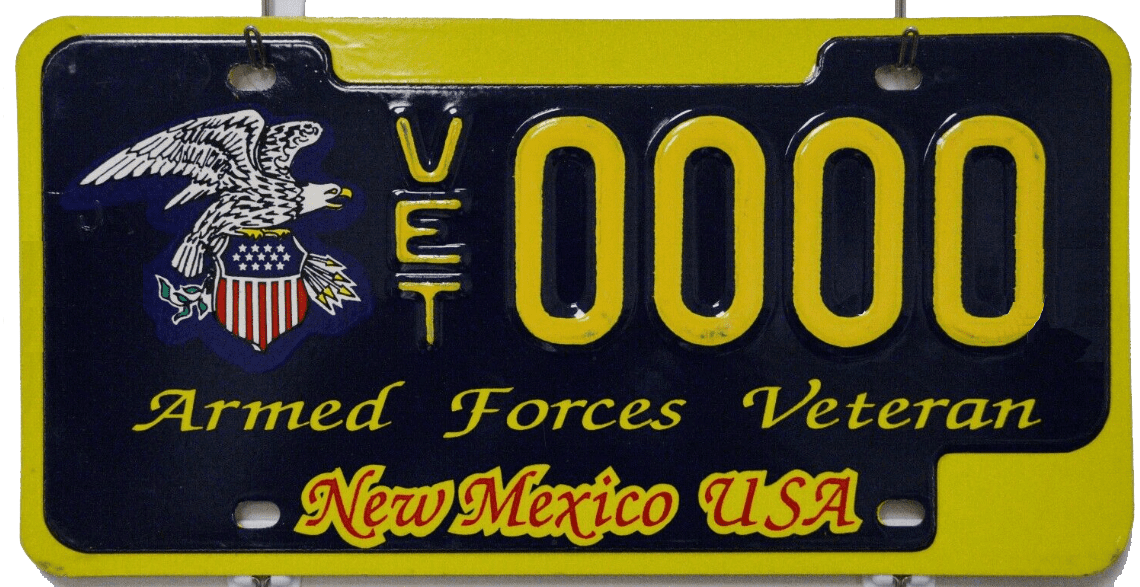 Military license plate from the MVD