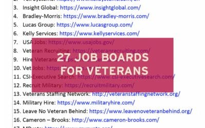 Online job boards for veterans