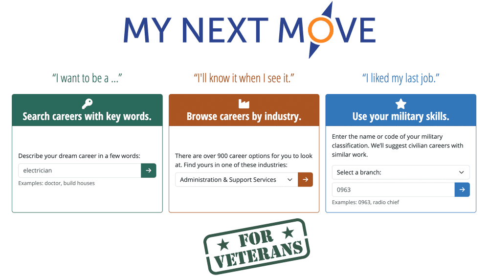 My Next Move—for veterans