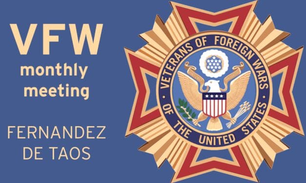 Fernandez de Taos VFW Post #3295 monthly meeting