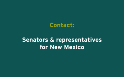 Senators and representatives for New Mexico
