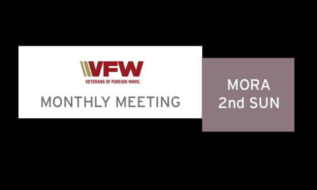Mora VFW monthly meeting